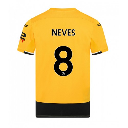 Fotbalové Dres Wolves Ruben Neves #8 Domácí 2022-23 Krátký Rukáv